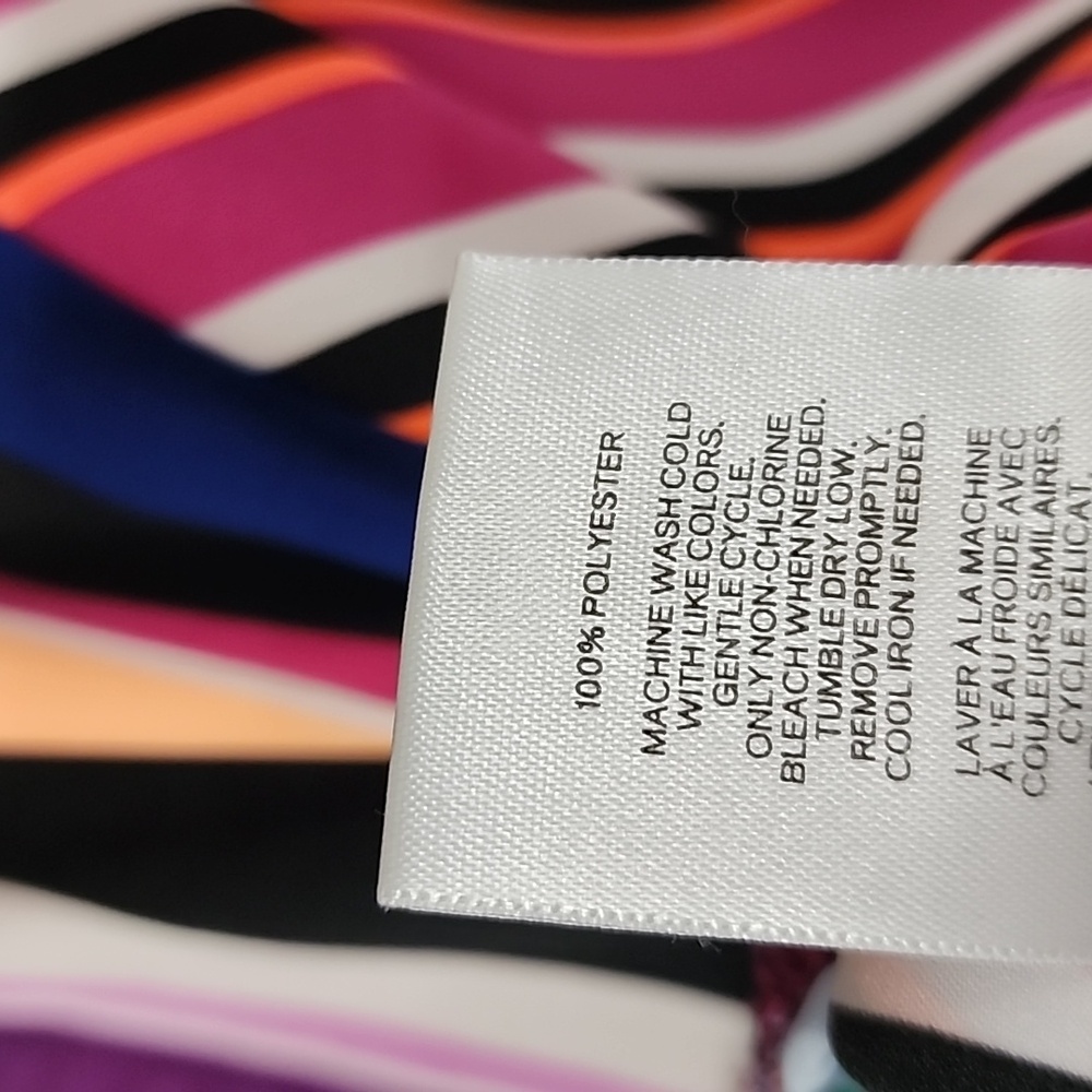EXPRESS Striped Wrap Blouse - Picture 14 of 16